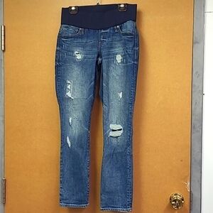 Gap Maternity Size 0 Medium Wash Best Girlfriend Jeans